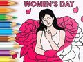 Jeu Livre de coloriage : Journée de la femme  en ligne