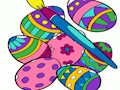 Jeu Jeux de coloriage d'oeufs de Pâques  en ligne