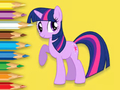 Jeu Livre de coloriage : Petit Poney  en ligne