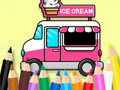 Jeu Livre de coloriage : Voiture de glace  en ligne