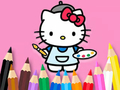Jeu Livre de coloriage : Peinture Hello Kitty  en ligne