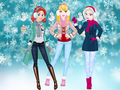 Jeu Virée hivernale des princesses  en ligne
