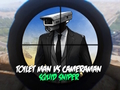 Jeu Homme de toilette contre caméraman Squid Sniper  en ligne