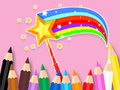 Jeu Livre de coloriage : Bâton magique  en ligne