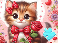 Jeu Puzzle : Chat à nœud papillon  en ligne