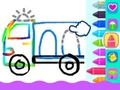 Jeu Dessin pour tout-petits : Ambulance  en ligne