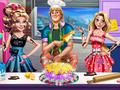 Jeu Bataille de gâteaux entre sœurs  en ligne
