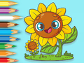 Jeu Livre de coloriage : Tournesols  en ligne