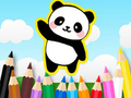 Jeu Livre de coloriage : Panda mignon  en ligne