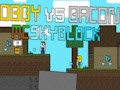 Jeu Obby contre Bacon : MCSkyblock  en ligne