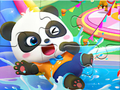 Jeu Puzzle : Parc aquatique Bébé Panda  en ligne