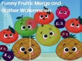 Jeu Fruits amusants : fusionner et récolter de la pastèque  en ligne