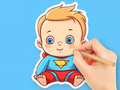 Jeu Livre de coloriage : Super bébé mignon  en ligne