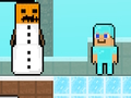 Jeu Noob contre bonhomme de neige Pro  en ligne