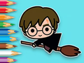 Jeu Livre de coloriage : Potter volant  en ligne