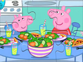 Jeu Puzzle : L'heure du dîner de Peppa  en ligne