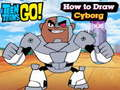 Jeu Les Teen Titans partent ! Comment dessiner un cyborg  en ligne