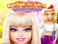 Jeu Défi Tapis Rouge Barbie et Lara  en ligne