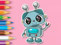Jeu Livre de coloriage : Robot souriant  en ligne