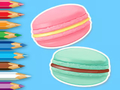Jeu Livre de coloriage : Macarons  en ligne