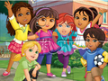 Jeu Puzzle : Dora dans la ville  en ligne