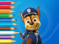 Jeu Livre de coloriage : Paw Patrol Chase  en ligne