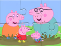 Jeu Puzzle : Flaques boueuses de Peppa Pig  en ligne