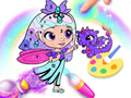 Jeu Livre de coloriage : Princesse brillante  en ligne