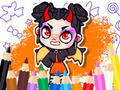 Jeu Livre de coloriage : Avatar World, diable mignon  en ligne