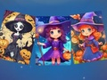 Jeu Puzzle effrayant d'Halloween  en ligne