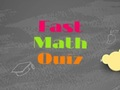 Jeu Quiz mathématique rapide  en ligne