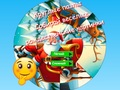 Jeu Puzzle rond Collectionnez des images de Noël amusantes  en ligne