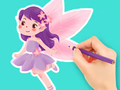 Jeu Livre de coloriage : Fée des fleurs  en ligne