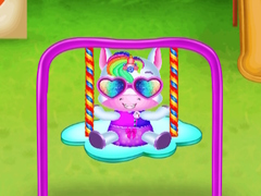 Jeu Garderie Licorne Nouveau-Né  en ligne