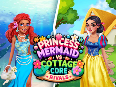 Jeu Princess Cottage Core contre les rivaux de Mermaid Core  en ligne