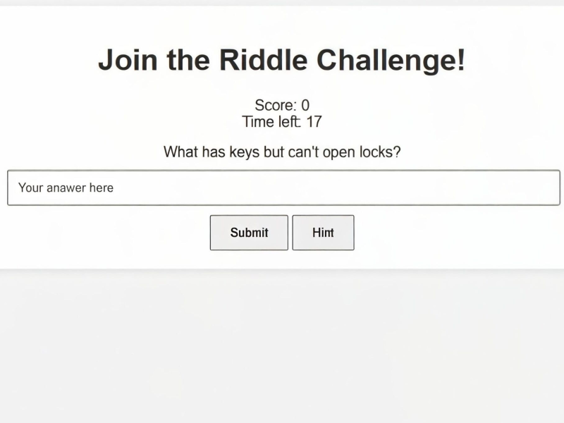 Jeu Défi énigme  en ligne