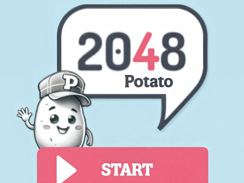 Jeu 2048 Pomme de terre  en ligne