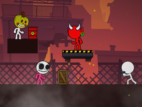 Jeu Stickman Nuit Survivre  en ligne