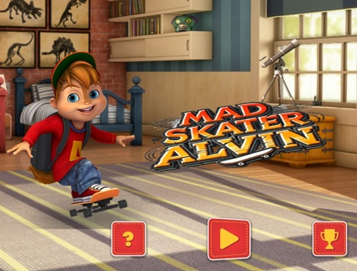 Jeu Le patineur fou Alvin  en ligne