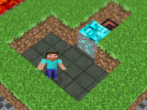 Jeu Labyrinthe 3D MineBlocks  en ligne