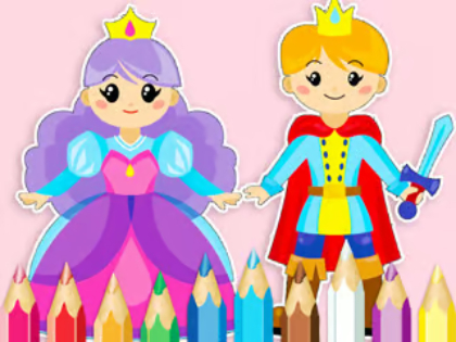 Jeu Livre de coloriage : Douce date royale  en ligne