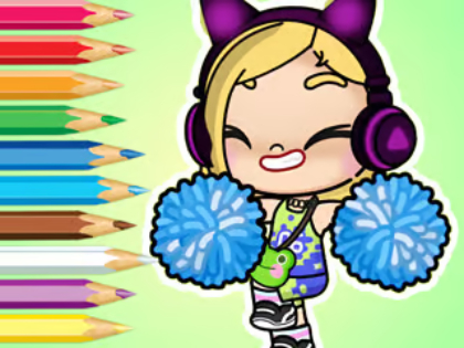Jeu Livre de coloriage : Pom-pom girl du monde Avatar  en ligne