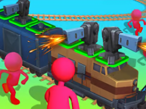 Jeu Aventure d'artillerie en train  en ligne