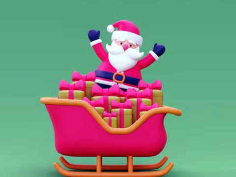 Jeu Cavalier de traîneau de Noël modèle 3D  en ligne