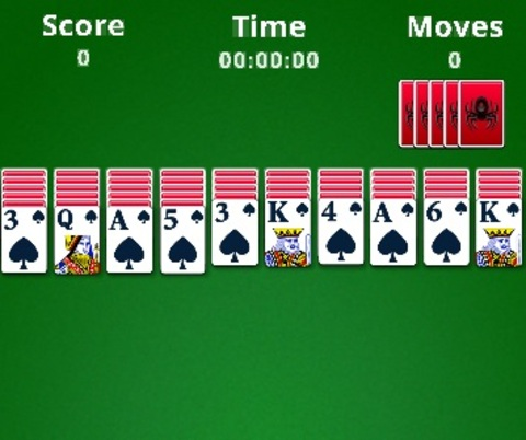 Jeu Solitaire d'araignée  en ligne