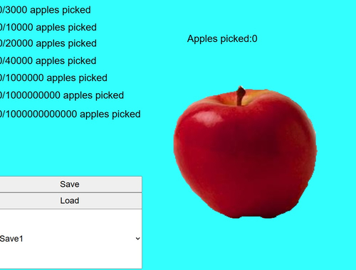 Jeu Cliqueur de pomme rouge  en ligne