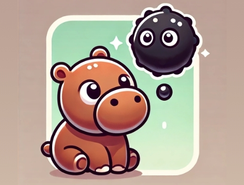 Jeu Cachez l'hippopotame Moodeng !  en ligne