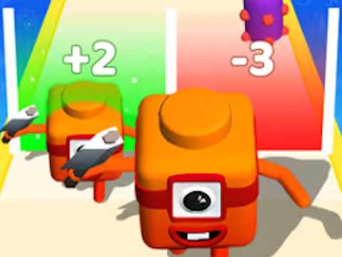 Jeu Fusionner le cube numérique : jeu d'exécution 3D  en ligne