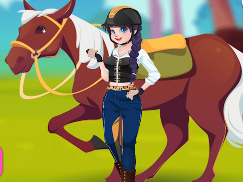 Jeu Fille équestre  en ligne