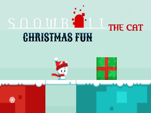 Jeu Boule de neige le chat amusant de Noël  en ligne